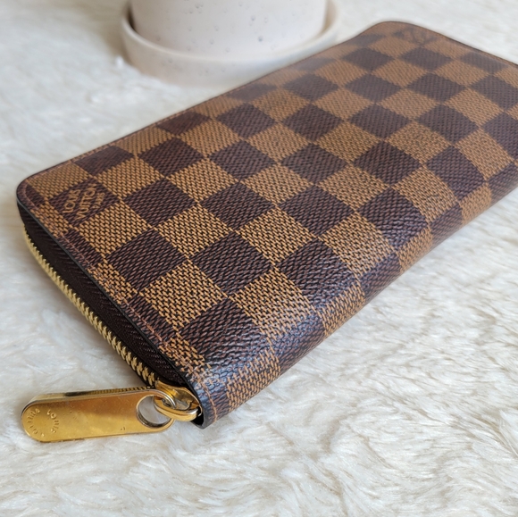 🍁 Authentic LOUIS VUITTON Zippy Wallet Damier Ebene - Picture 16 of 16